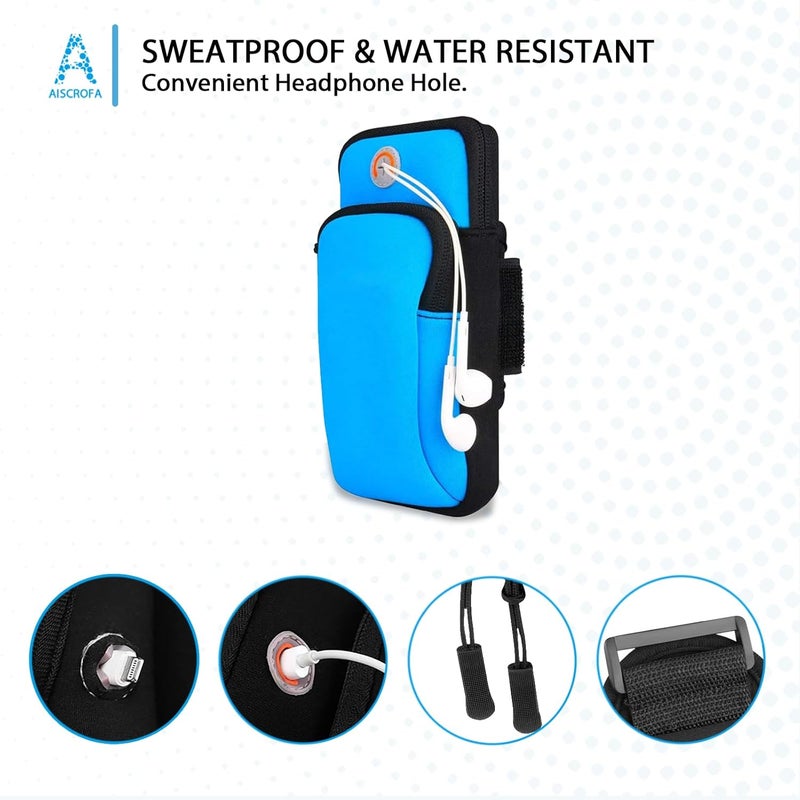 AiScrofa Running Armband, Cell Phone Purse Small Crossbody Bags for Women Men Kids Pouch for iPhone 15/14/13 pro/Plus/xs/xr/xs max, Galaxy S22 Ultra and More - Image 4